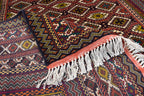 Vintage Area Rug, 7.0 x 4.6 Ft, Gorgeous Handmade Afghan Turkmen Bostan Goll 100% Wool Traditional Flat WeaveAfghan rug, Vintage afghan rug