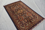 3x5 Kashi Handwoven Afghan Rug, Oriental Tribal Wool Rug, Multicolors Vibrant Rug, Living room Rug, Hallway Rug, Bedroom Rug Free shipping