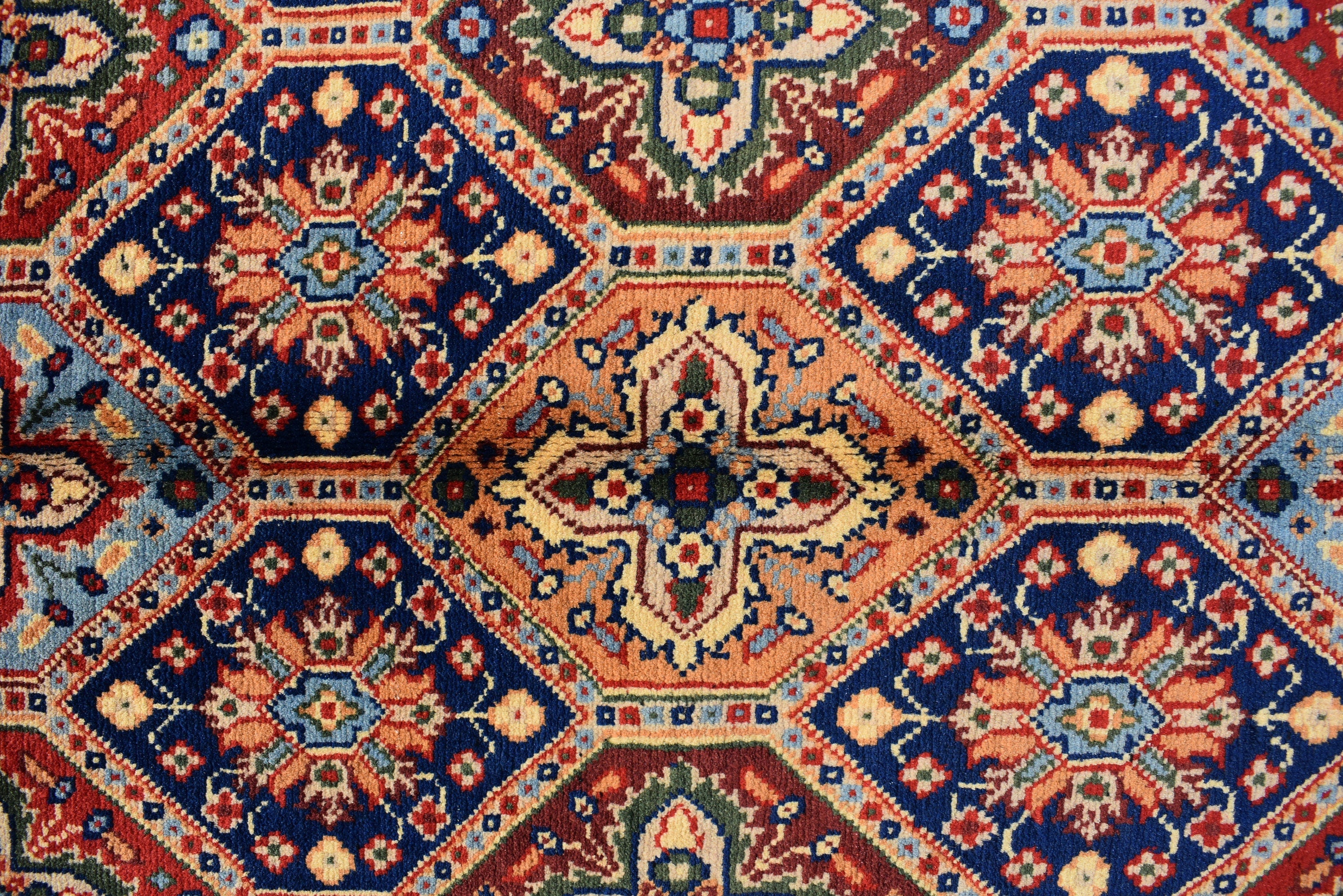 3x5 Kashi Handwoven Afghan Rug, Oriental Tribal Wool Rug, Multicolors Vibrant Rug, Living room Rug, Hallway Rug, Bedroom Rug Free shipping