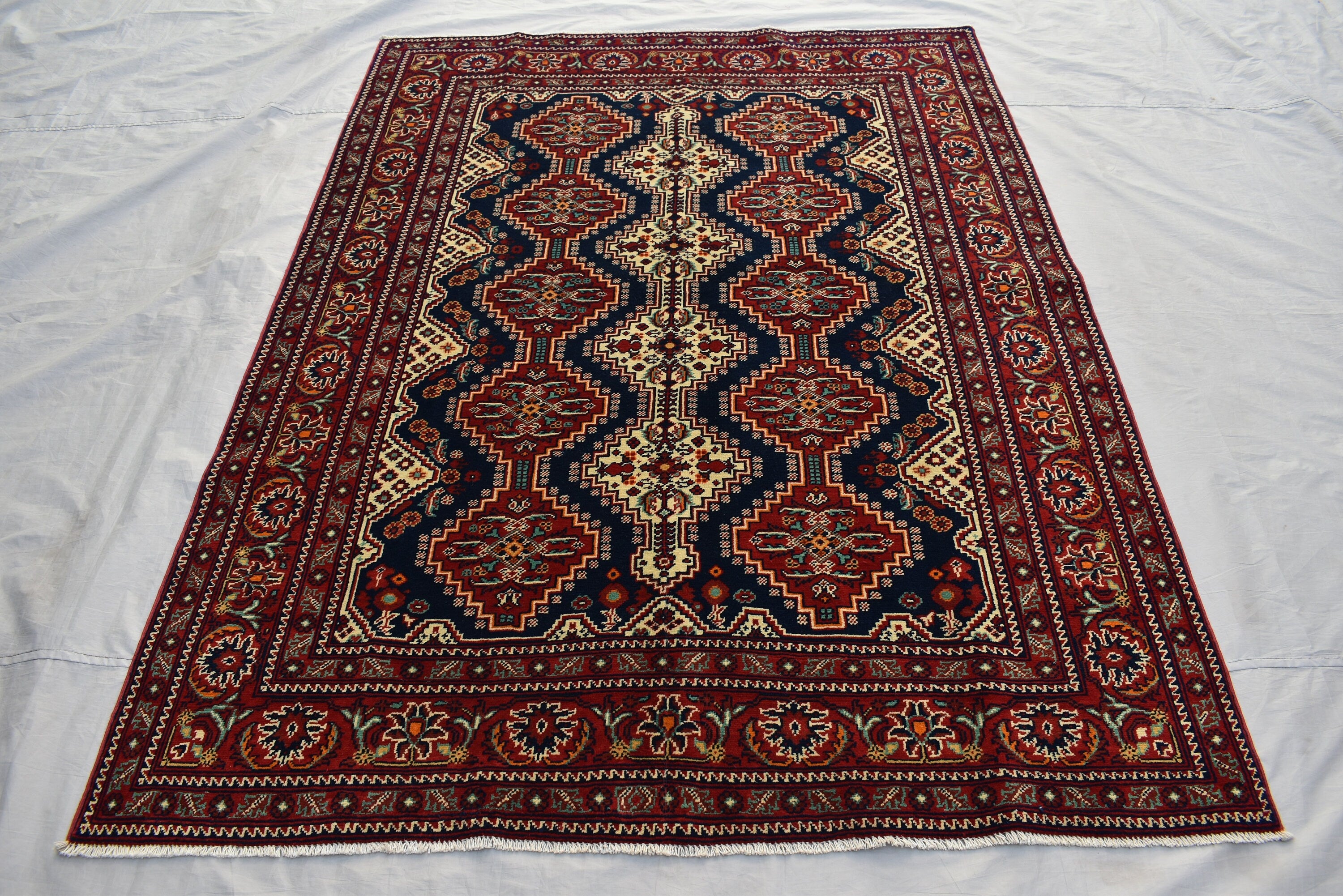 Afghan Carpet, 5x7Ft, Extremely Soft Samarkand rug, Handmade Rug, Afghan Rug, Veg Dyes high-quality 100% Wool, Hand-Knotted rug