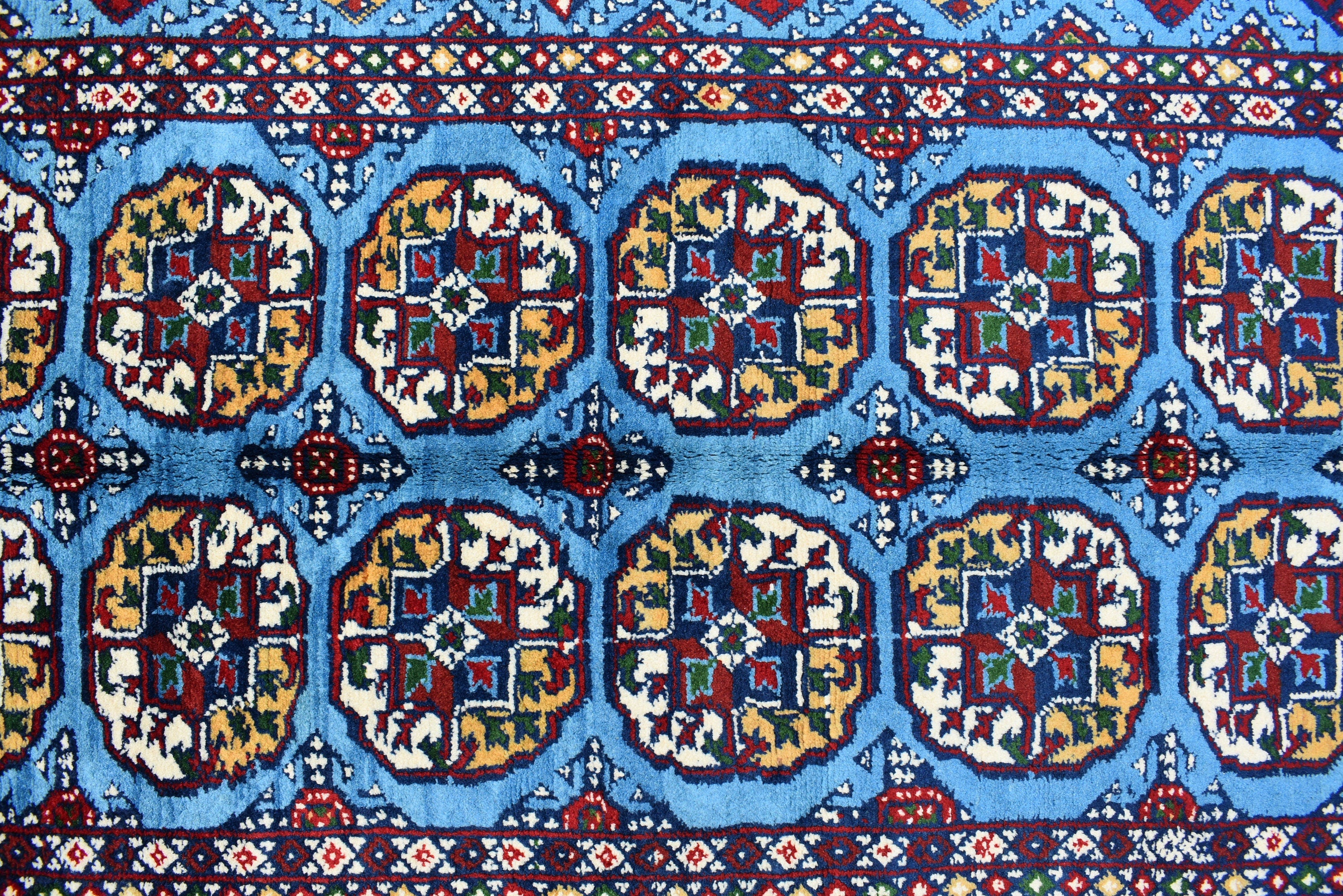 3x5 Navy Blue Ethnic Afghan Rug, Oriental Style Carpet, Classic Farmhouse Red Area Rug, Bedroom Living Room Area Rugs 3.2x5.4, Hallway Rug