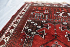 4.2 x 2.9 Vintage Prayer Rug Fine Quality Tribal Prayer Rug Oriental Turkmen Area Rug Handmade Wool Rug Muslim Prayer Carpet