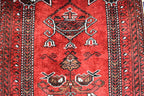4.2 x 2.9 Vintage Prayer Rug Fine Quality Tribal Prayer Rug Oriental Turkmen Area Rug Handmade Wool Rug Muslim Prayer Carpet