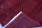 Afghan Bukhara Mowri rug 9.8 x 6.6 Ft High Quality Turkmen Handmade Tekke Ersari rug Vintage Rug In Excellent Condition Oriental Afghan Rug