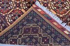 Hand-Knotted Afghan Bokhara Rug 4.10x3.3ft – High-Quality Tribal Wool Area Rug | 3x5 Oriental Afghan Rug | Living Room or Entryway Decor