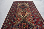 Small Afghan rug 2x4ft, Turkmen Handwoven Wool Area Rug, Small Hallway Runner, Vegetable Dyed Rug, Perfect for Home Entrance Way, Corridor