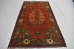 6.11 x 3.10 Turkmen Carpet/Turkmen Rug, Handmade, Brand 100% Wool High Quality, Kitchen Rug, Hallway Rug, Entryway Rug, Wall Hanging Rug