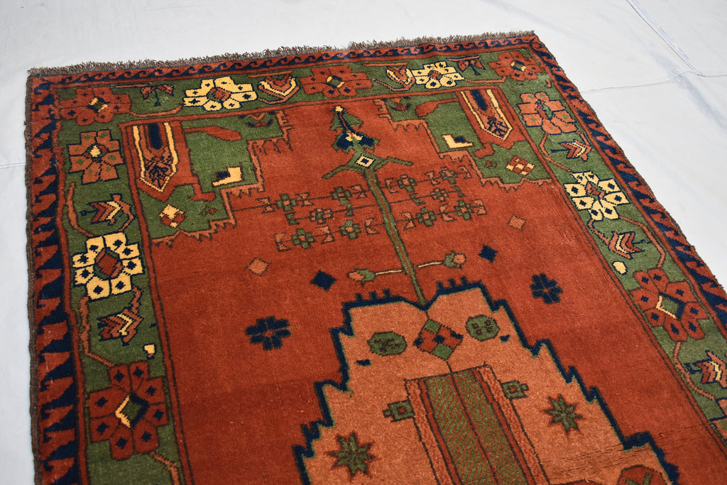 6.11 x 3.10 Turkmen Carpet/Turkmen Rug, Handmade, Brand 100% Wool High Quality, Kitchen Rug, Hallway Rug, Entryway Rug, Wall Hanging Rug