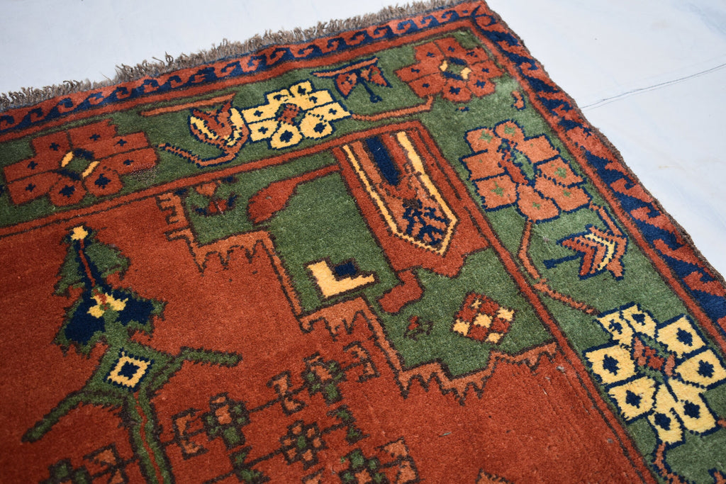 6.11 x 3.10 Turkmen Carpet/Turkmen Rug, Handmade, Brand 100% Wool High Quality, Kitchen Rug, Hallway Rug, Entryway Rug, Wall Hanging Rug