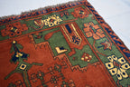 6.11 x 3.10 Turkmen Carpet/Turkmen Rug, Handmade, Brand 100% Wool High Quality, Kitchen Rug, Hallway Rug, Entryway Rug, Wall Hanging Rug