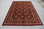 9.10 x 6.6 Ft Afghan Turkmen rug 100% Soft Wool Rug Samarqand Handmade Oriental Living room rug