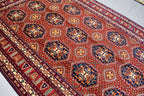 9.10 x 6.6 Ft Afghan Turkmen rug 100% Soft Wool Rug Samarqand Handmade Oriental Living room rug