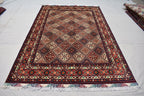 7x10 Large Area Rug Afghan Hand knotted Area Rug, Soft, Elegant and Timeless Craftmanship, Rug for Living Room, Bedroom, Persian Style Rug
