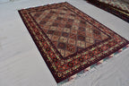 7x10 Large Area Rug Afghan Hand knotted Area Rug, Soft, Elegant and Timeless Craftmanship, Rug for Living Room, Bedroom, Persian Style Rug