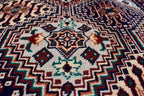 7x10 Large Area Rug Afghan Hand knotted Area Rug, Soft, Elegant and Timeless Craftmanship, Rug for Living Room, Bedroom, Persian Style Rug