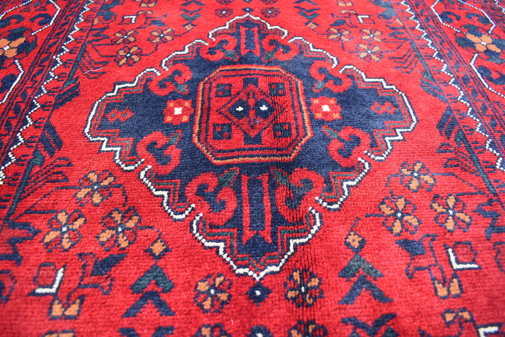 7.3x2.9 Handmade Runner Rug Afghan Runner Turkmen Bokhara Runner Tribal Rug Hallway Runner Red Runner Rug 100% Wool Runner
