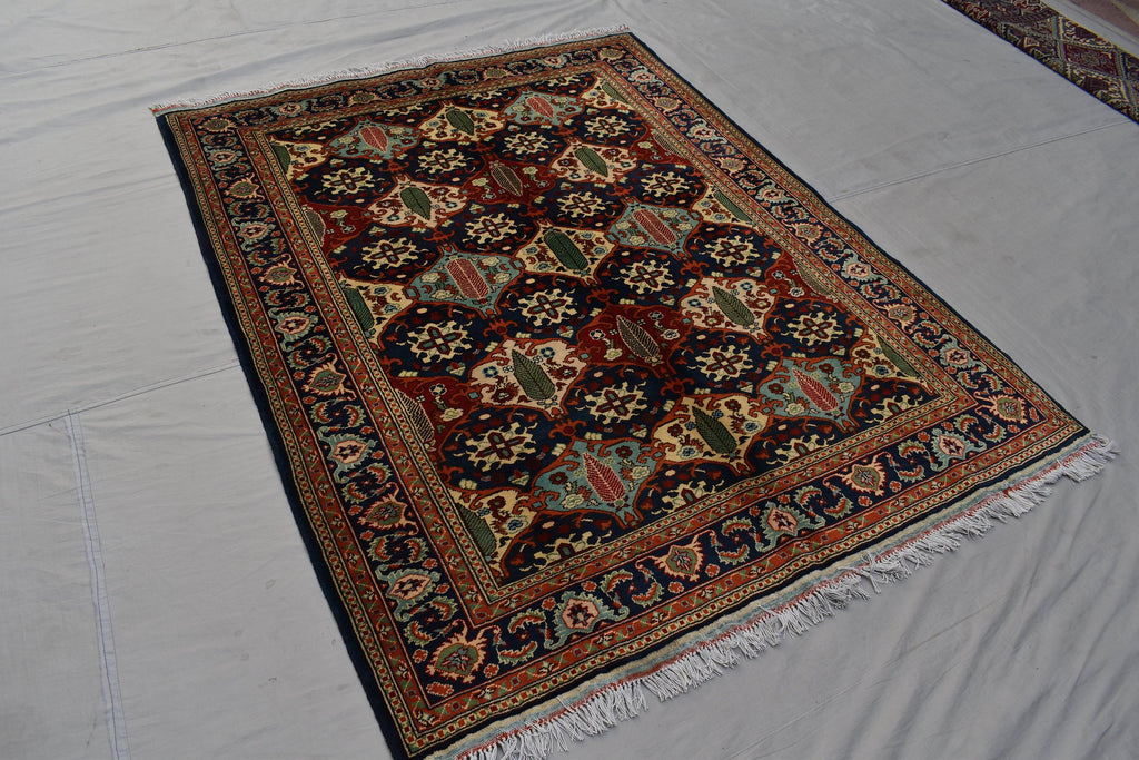 6.7 x 5.0 Ft High Quality Afghan Turkmen Handmade Rug, Kashi Maranus Rug, Rugs For Living Room, Perfect For Bedroom, Bohemian Home Decor