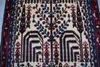 9.7 x 2.10 Ft Afghan Tree Of Life Hallway Rug Bokhara Beljik Corridor Runner Rug Turkmen Handmade Runner Wool Rug Vintage Runner Rug