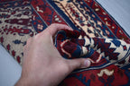 9.7 x 2.10 Ft Afghan Tree Of Life Hallway Rug Bokhara Beljik Corridor Runner Rug Turkmen Handmade Runner Wool Rug Vintage Runner Rug