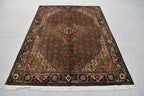 5x7 Afghan Handmade Tabriz Rug, High Quality Rug in High Demand, Rugs For Living Room, Bedroom Rug, Dining Room Rug 6.8x4.9 ft