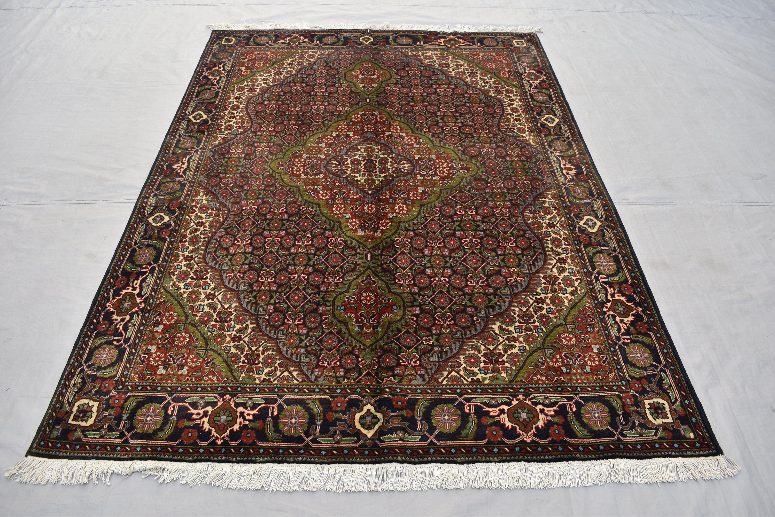 5x7 Afghan Handmade Tabriz Rug, High Quality Rug in High Demand, Rugs For Living Room, Bedroom Rug, Dining Room Rug 6.8x4.9 ft