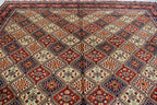 10x13 Large Yalama Gul Tribal Afghan Hand-knotted Rug, Multiple colors, Rug for Living Room, Dining Room Rug, Authentic Persian Home Style