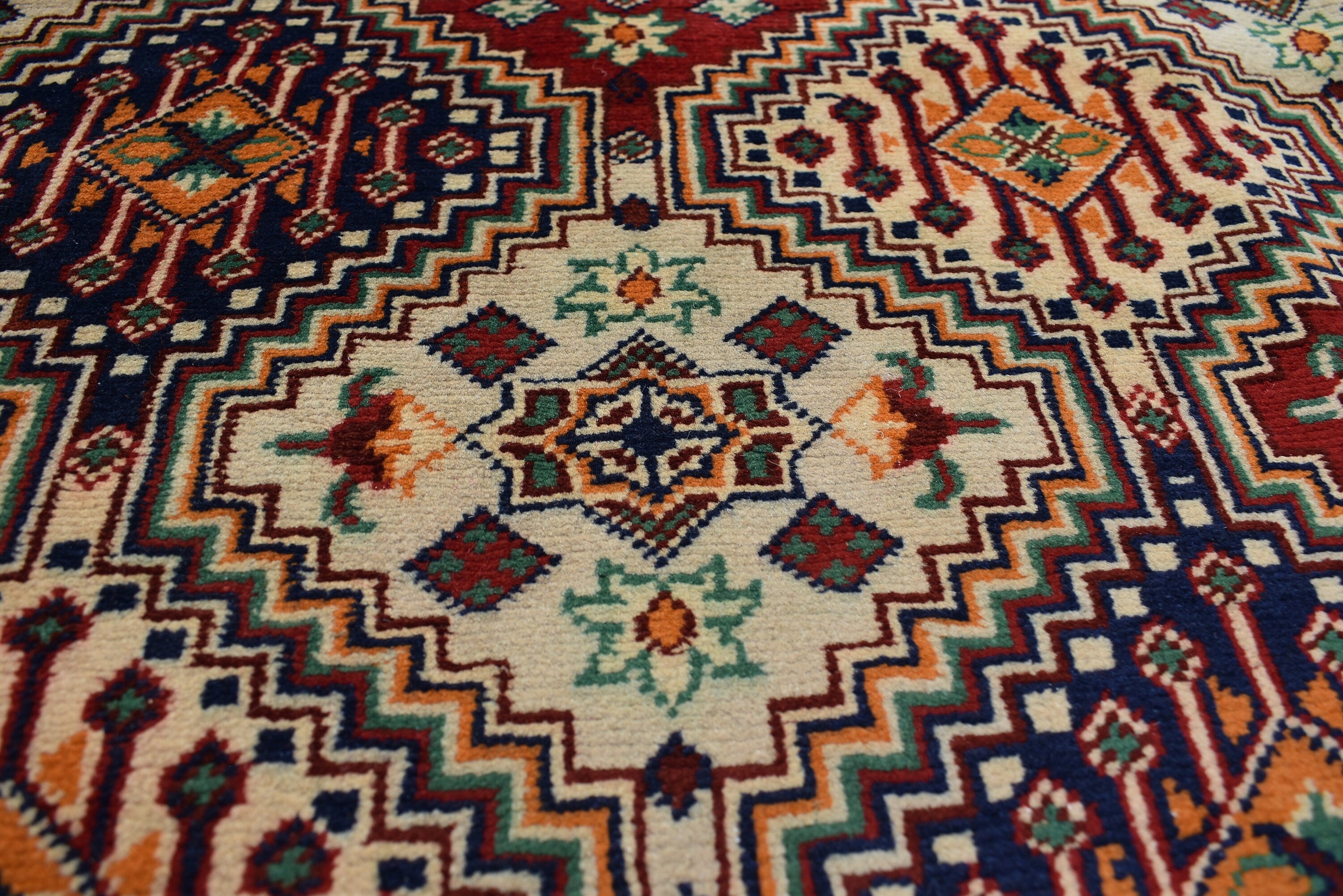 10x13 Large Yalama Gul Tribal Afghan Hand-knotted Rug, Multiple colors, Rug for Living Room, Dining Room Rug, Authentic Persian Home Style