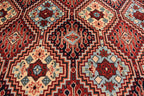 Ft 12.10 x 9.9 Large Handmade Rug Large Afghan Turkmen Tribal Yalama Gol Bokhara Pattern Wool Veg dye, Large Oriental Afghan