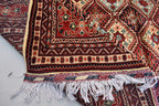 Ft 12.10 x 9.9 Large Handmade Rug Large Afghan Turkmen Tribal Yalama Gol Bokhara Pattern Wool Veg dye, Large Oriental Afghan
