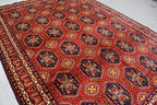 11.9 x 8.5 Ft Top Quality Large Handmade Rug Large Afghan Rug Turkmen Bukhara Rug Samarqant rug Living Room Area Rug Oriental Rug