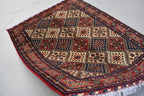 6.8 x 5.0 Ft Afghan Rug Top Quality Oriental Rug Gorgrous Hand Knotted Wool Natural Veg Dye Turkmen Tribal Bukhara Living Room Rug