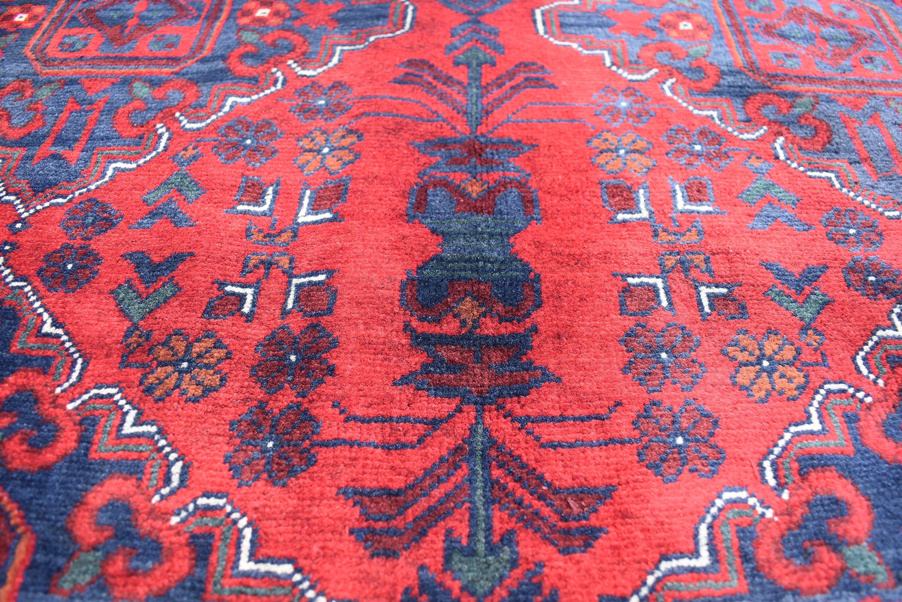 5x7 Handmade Afghan Carpet Gorgeous Rug Turkmen Tribal Traditional 100% Wool Rug Bokhara Rug Living Room Area Oriental Rug