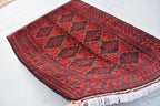 4'10x6'8 Afghan Handmade Khal Mohammadi Rug, Turkmen Wool Geometric Rug, Rustic Home Decor, Bedroom Rug, Living Room Rug 203x145 cm