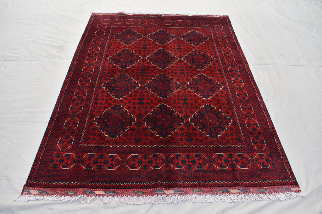 5x7 Handmade Afghan Carpet, Gorgeous Rug, Turkman Tribal Traditional 100%Wool, Bokhara Rug, Rugs For Living Room, Dining Room Rug 6.9x4.11