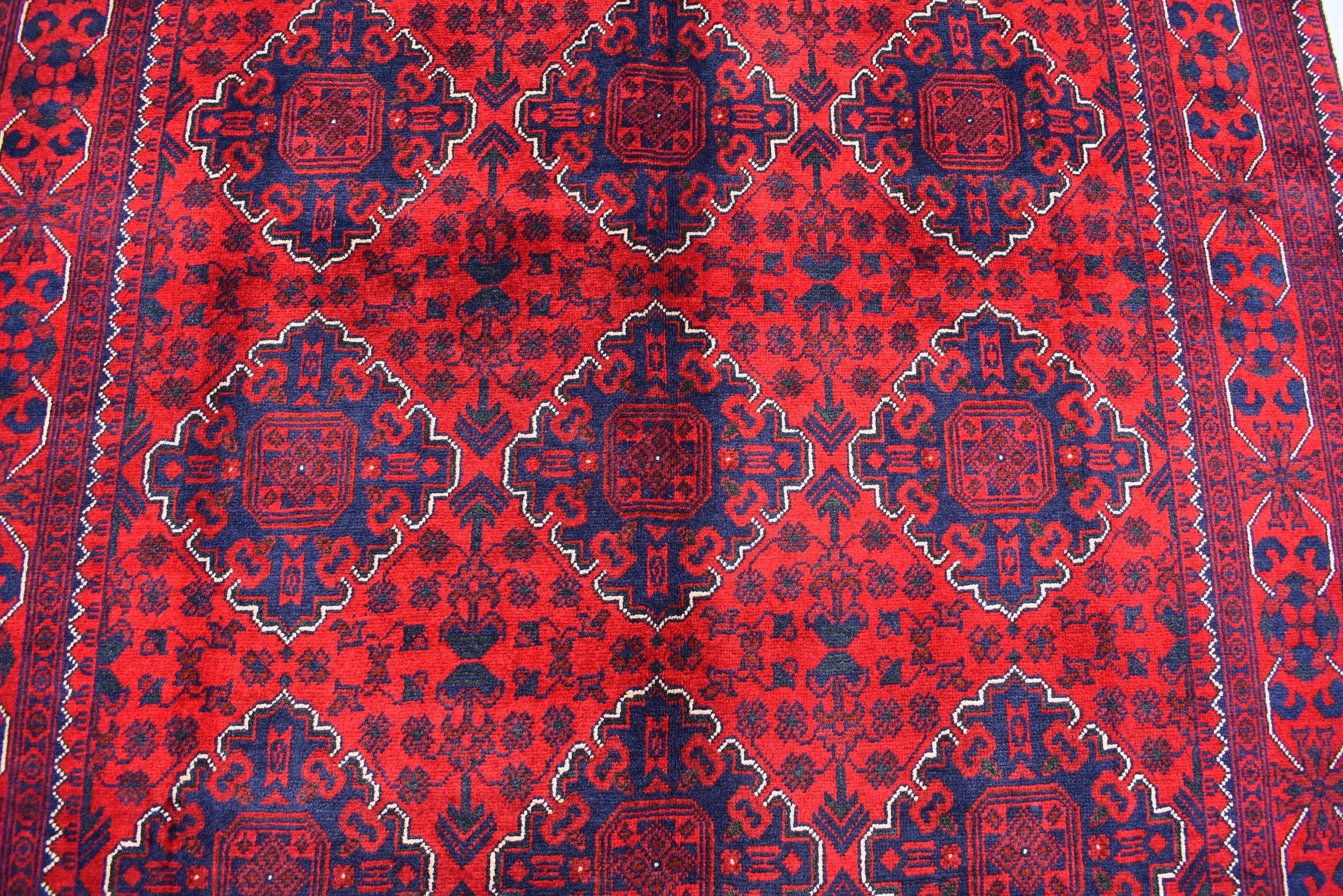 5x7 Handmade Afghan Carpet, Gorgeous Rug, Turkman Tribal Traditional 100%Wool, Bokhara Rug, Rugs For Living Room, Dining Room Rug 6.9x4.11