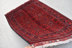 6x4 Handmade Bukhara Afghan Rug, Geometric Wool Persian Style Rug, Medium Size Rug For Home, Perfect For Bedroom, Boho Home Decor 5.11x4.0