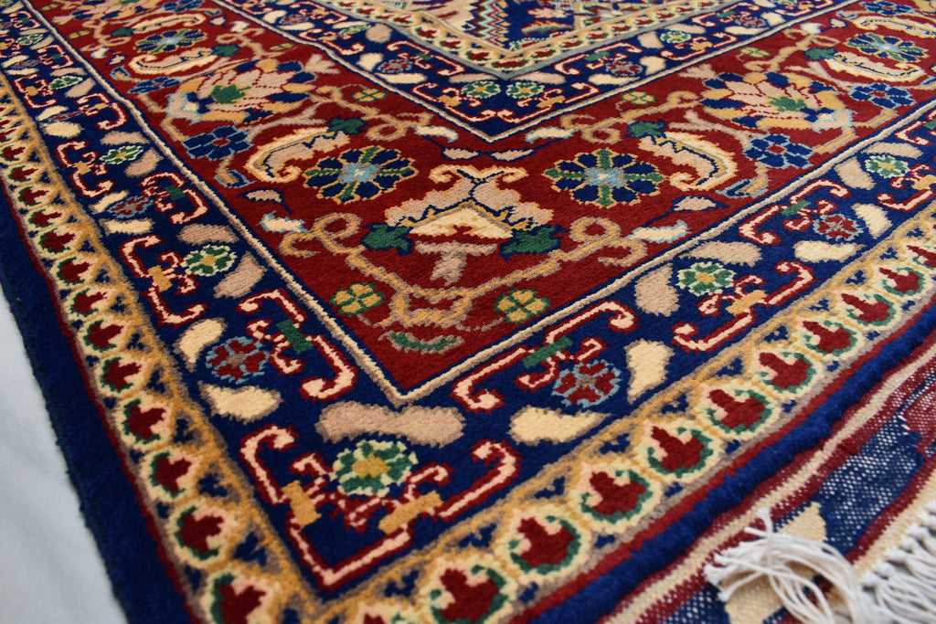 8x12Ft Large Afghan Handwoven Rug, Turkmen Wool Area Rug, Vegetable Dyed Multi Color Beautiful Rug, Rug for Living Room, Bedroom Rug 364x254