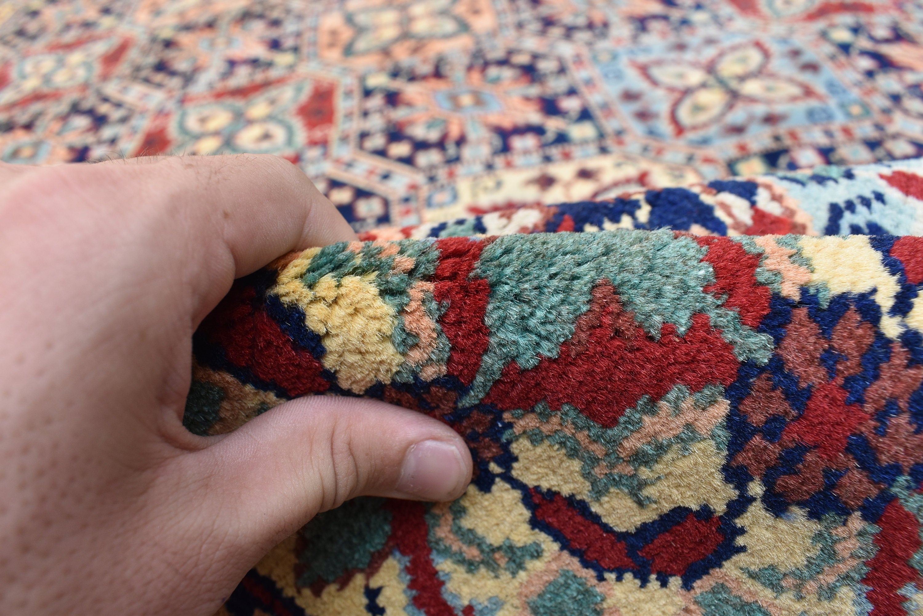 8x11 Large Area Rug Afghan Handmade Maranus Rug, Multicolor Soft Oriental Bohemian Rug, Rug for Living Room, Dining Room Rug 8.4x11.4 ft