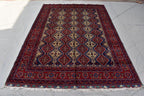 8x12 Authentic Bukhara Rug -Handwoven Central Asian Masterpiece for Your Home, Boho Home Decor, Rug for Living Room, Dining Room 11.9x8.2 ft