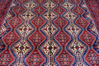 8x12 Authentic Bukhara Rug -Handwoven Central Asian Masterpiece for Your Home, Boho Home Decor, Rug for Living Room, Dining Room 11.9x8.2 ft