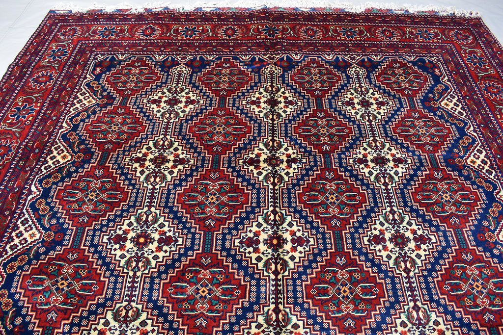 8x12 Authentic Bukhara Rug -Handwoven Central Asian Masterpiece for Your Home, Boho Home Decor, Rug for Living Room, Dining Room 11.9x8.2 ft