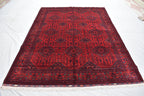 8x11 Top Quality Rug-Top Quality Handwoven Oriental Rug for Elegant Interiors,Rug for Living Room, Dining room Rug, Rich Red and Blue Rug