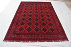 11.8x8.1 Ft Large Area Rug Bokhara Rug Sale Price Turkmen 100% Wool Afghan Veg Dyes Handmade Bukhara Pattern Area Rug Turkmen Oriental Rug