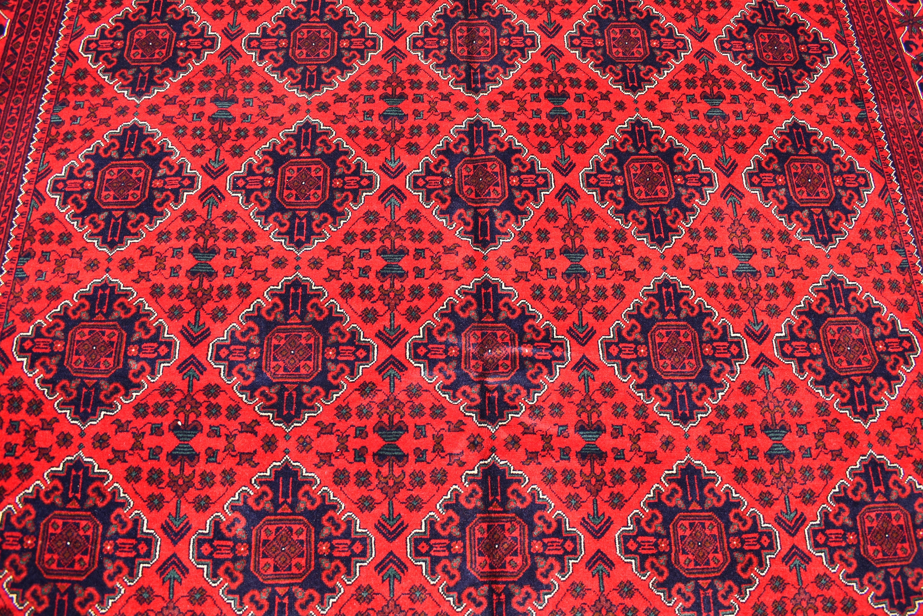 11.8x8.1 Ft Large Area Rug Bokhara Rug Sale Price Turkmen 100% Wool Afghan Veg Dyes Handmade Bukhara Pattern Area Rug Turkmen Oriental Rug
