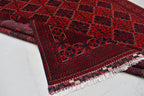 11.8x8.1 Ft Large Area Rug Bokhara Rug Sale Price Turkmen 100% Wool Afghan Veg Dyes Handmade Bukhara Pattern Area Rug Turkmen Oriental Rug