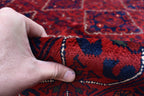 11.4 x 8.3 Ft Large Area Rug Bokhara Rug Sale Price Turkmen 100% Wool Afghan Veg Dyes Handmade Bukhara Pattern Area Rug Turkmen Oriental Rug