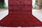 8x12Ft Large Area Rug, Afghan Tribal Handwoven Shirin Takab Rug, Turkmen Wool Area Rug, Rug for living room, Wedding gift for newly weds
