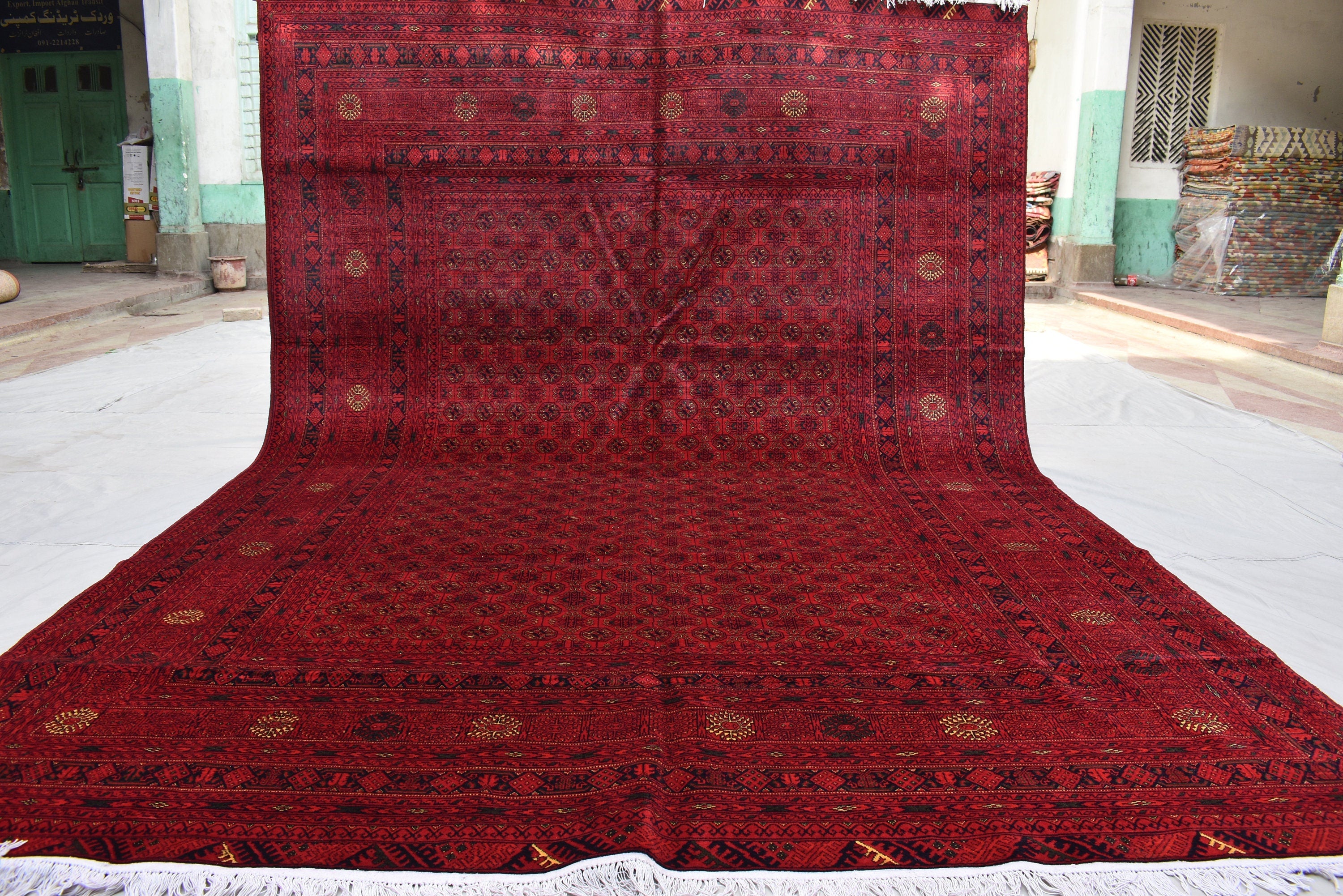 8x12Ft Large Area Rug, Afghan Tribal Handwoven Shirin Takab Rug, Turkmen Wool Area Rug, Rug for living room, Wedding gift for newly weds