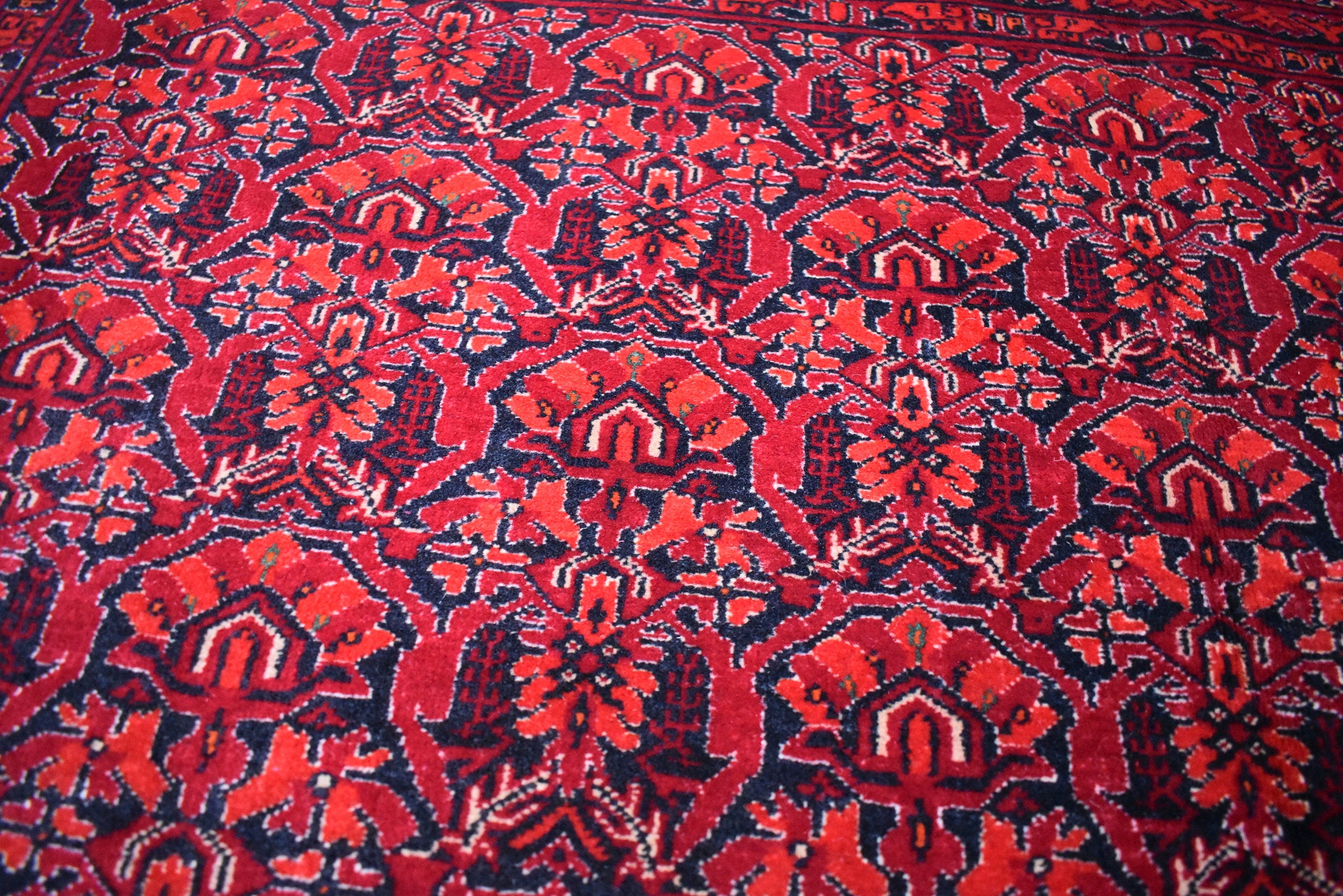 10x12Ft, Handmade Tribal Wool Rug – Hand-Knotted Flat Weave Marchak Gul Area Carpet, Boho Bedroom Rug, Large Wool Floor Decor 364x296cm