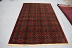 8.0 x 6.0 Ft Tekke Turkmen Oriental Bedjar Wool Rug Living Room Rug Bedroom Rug Antique Hand knotted Wool Rug Vintage Rug